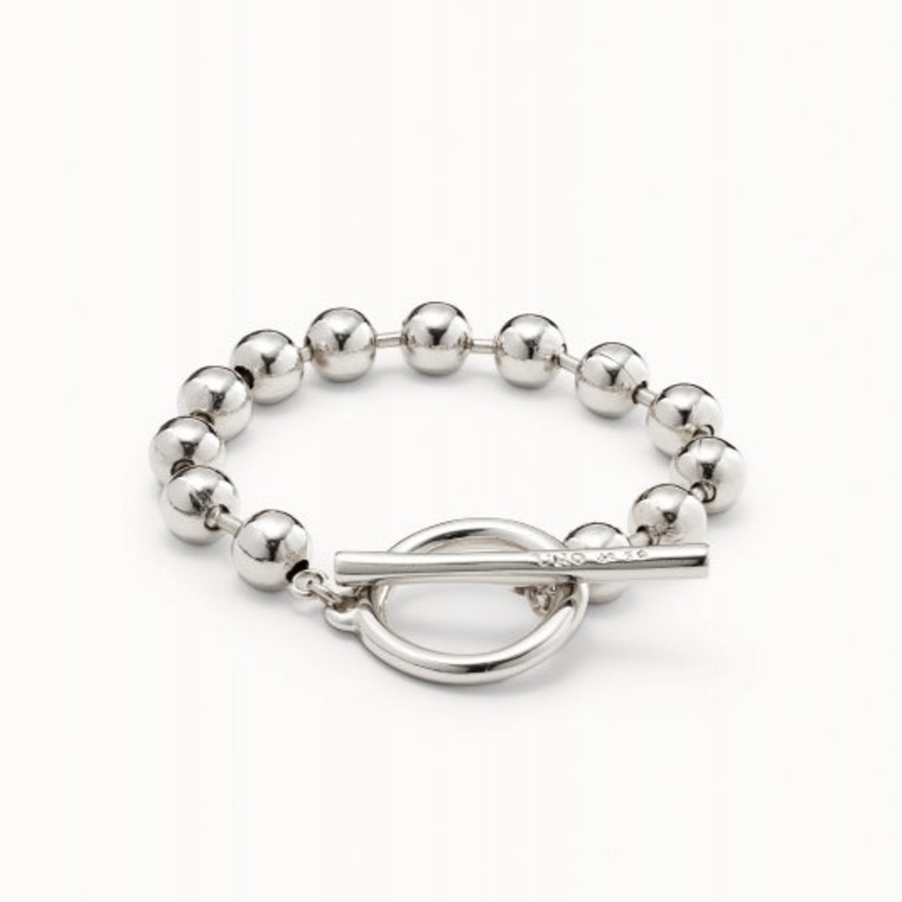 Elegant Silver Beaded Bracelet